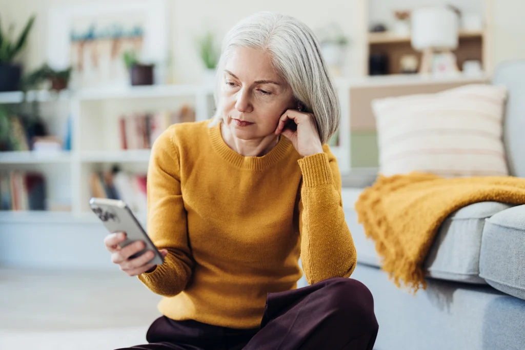 Woman on phone