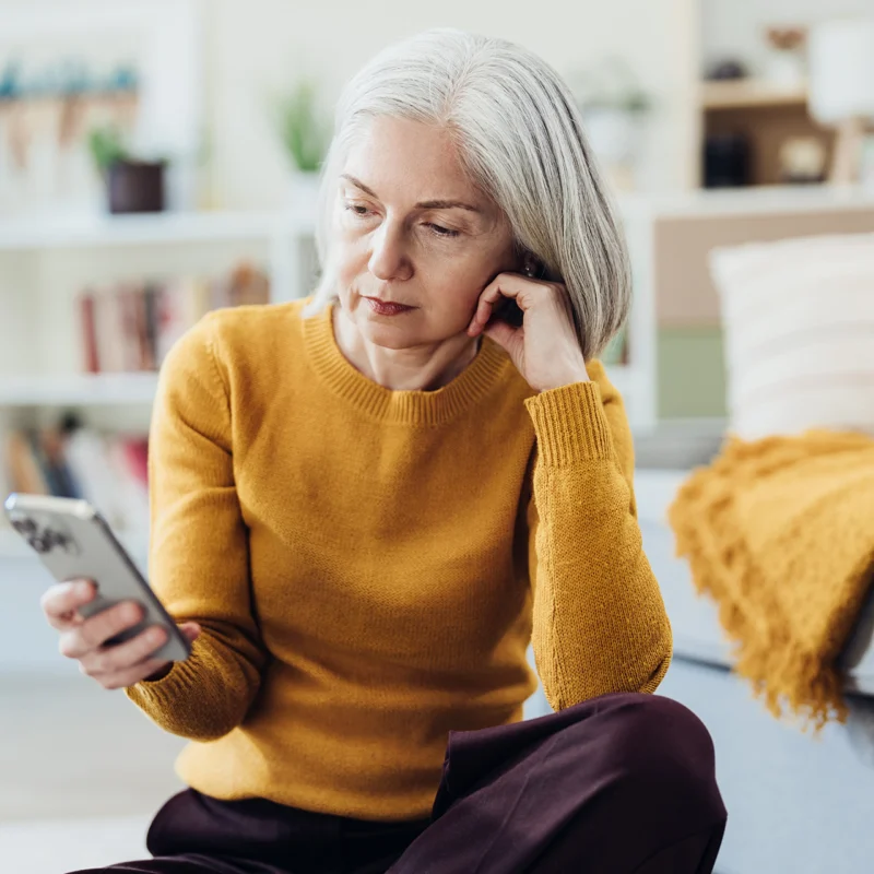Woman on phone